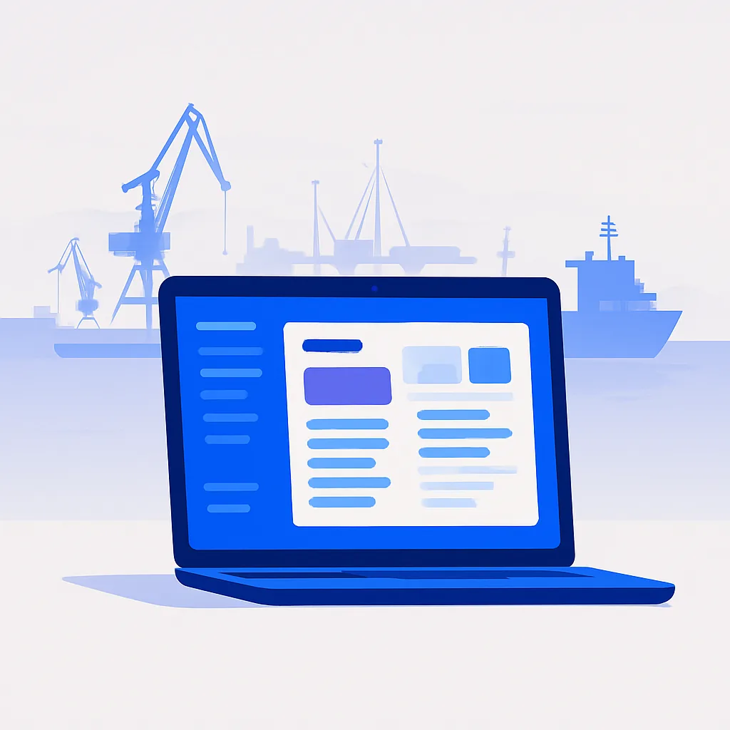 Ilustracja landing page