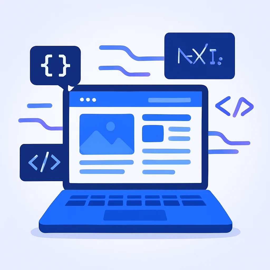 Ilustracja landing page